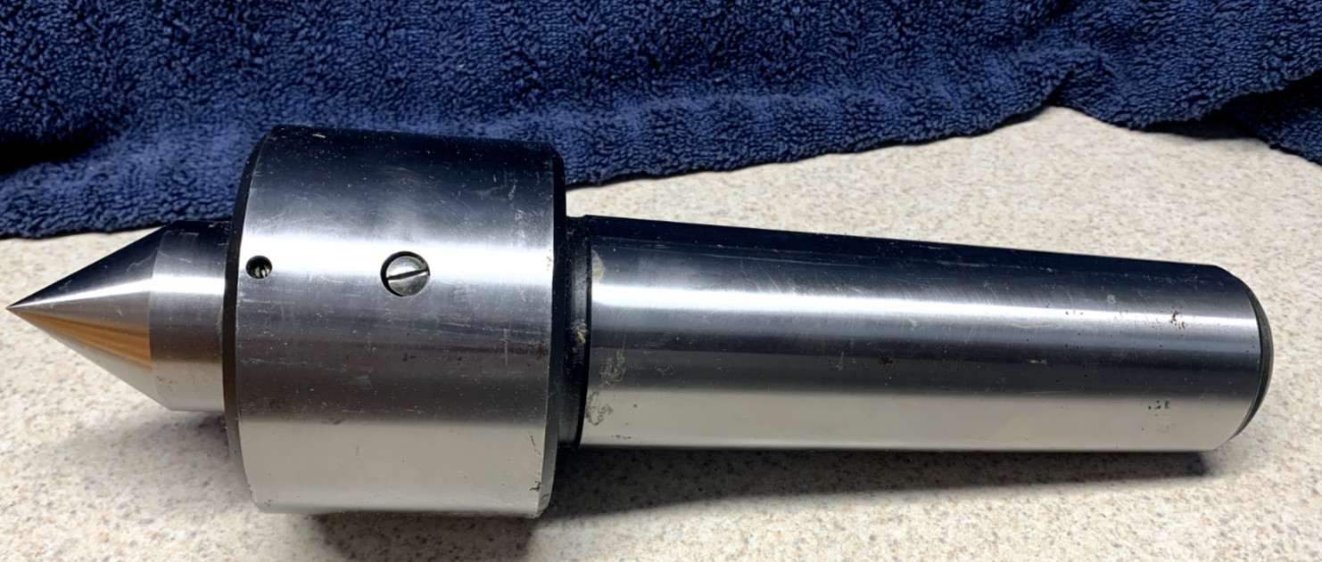 Machinist Lathe Tool: 6 MT Live Center Triple Bearing Heavy Duty (NOS) JUGOALAT