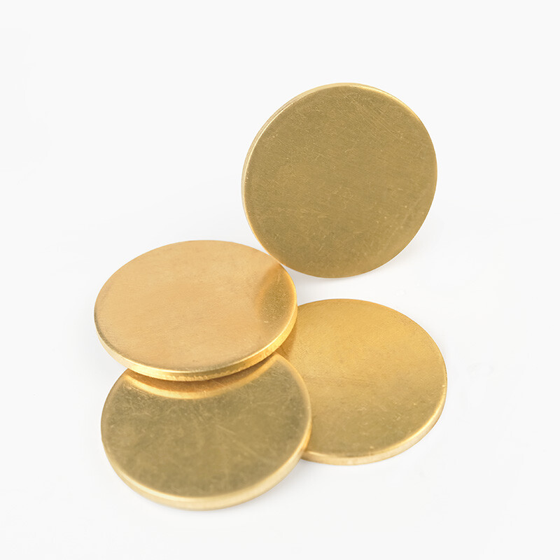 H62 Solid Brass Discs Blanks Metal Round Sheets OD 50mm-200mm Thick 0.8mm – 3mm
