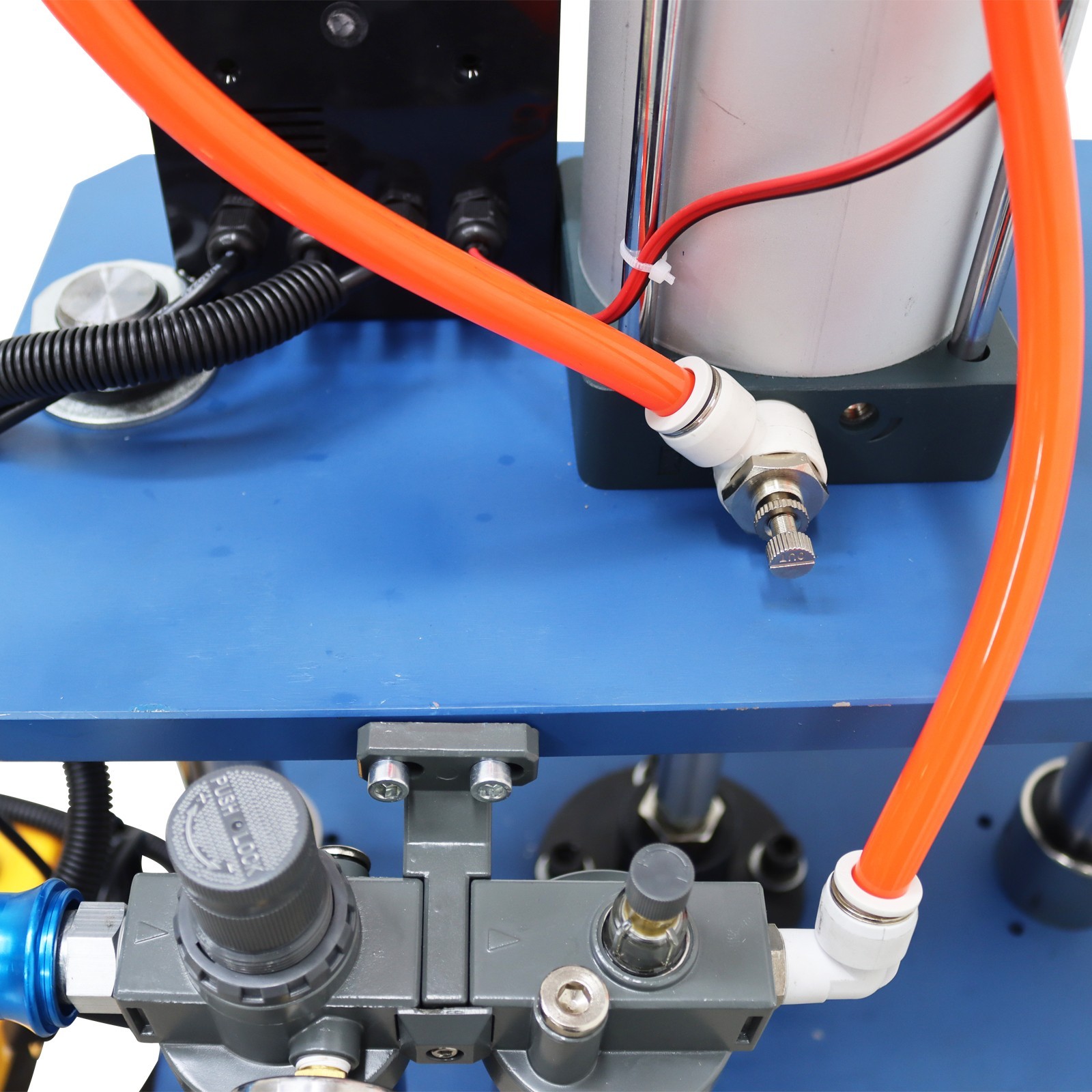 110V 1102lbs Pneumatic Punch Machine with Controller 7.87-1.96in Double-column