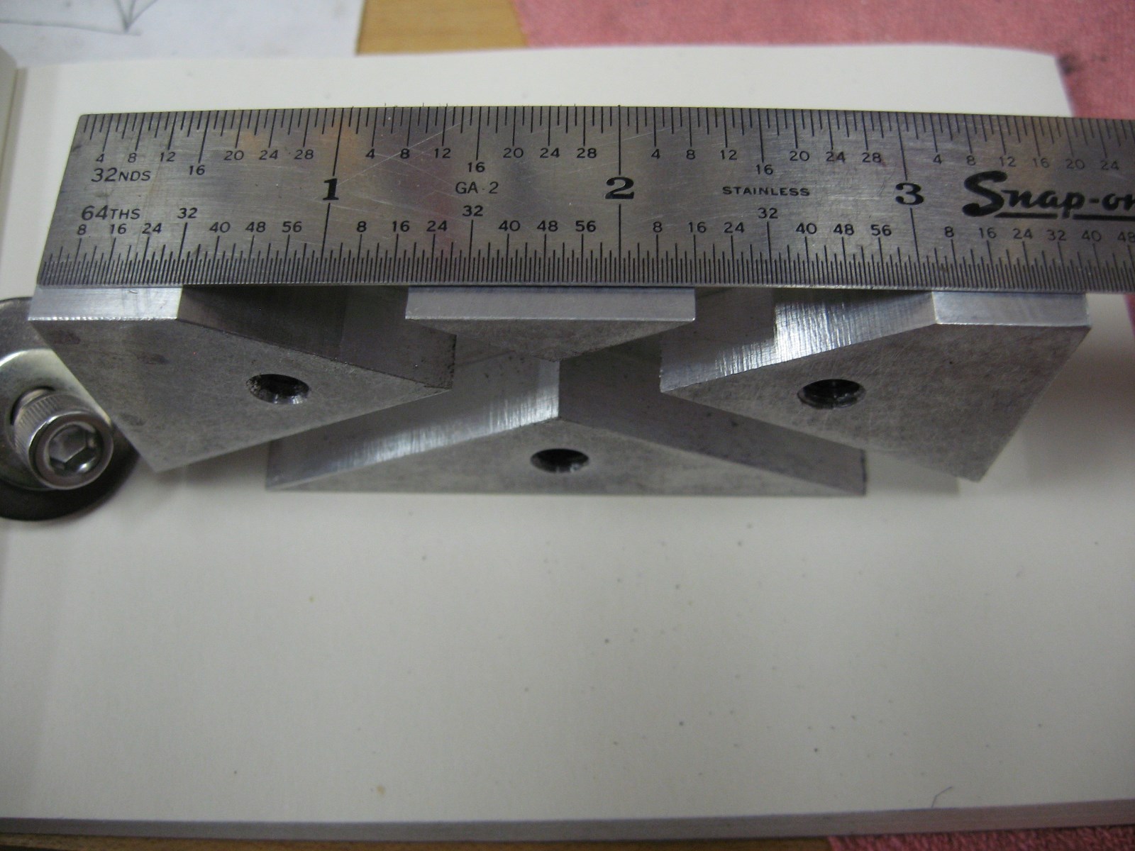 Lathe Tool Bit Grinding Jig, 60 Degree Grinding Jig for 3/8″ Thread Cutting Bits