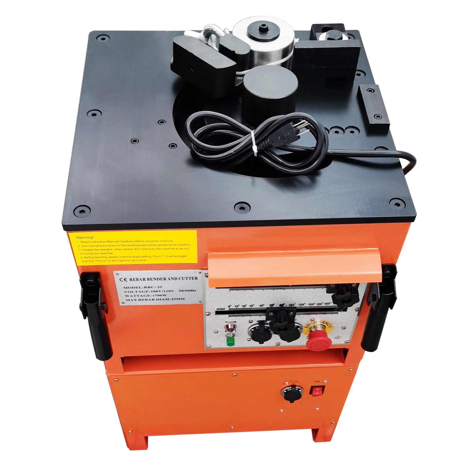 110V Electric Rebar Bending and Cutting Machine Round Steel Rod Bender Cutter