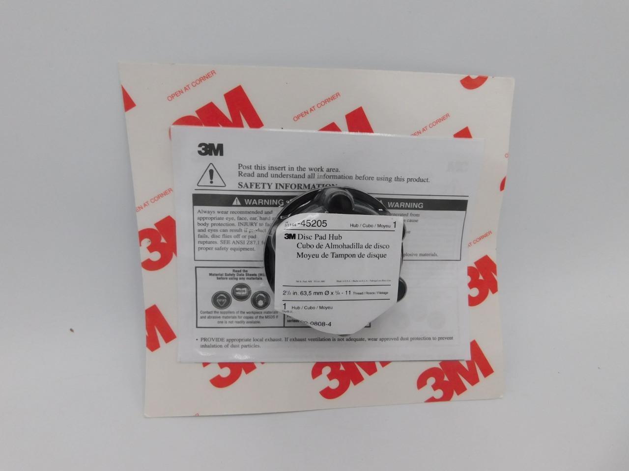 3M Disc Pad Hub 45205 2-1/2″ 5/8-11 4-1/2″-9″ Face Plate BRAND NEW Free Shipping