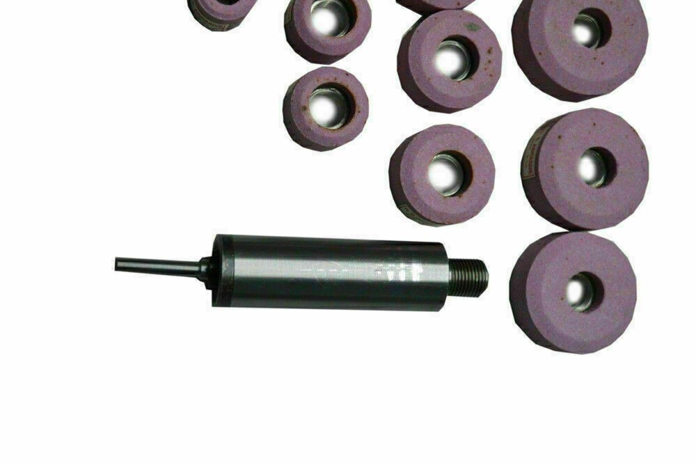 SIOUX VALVE SEAT PINK GRINDING WHEELS SET 12 PCS STONE HOLDER STAR DRIVE 11/16″F