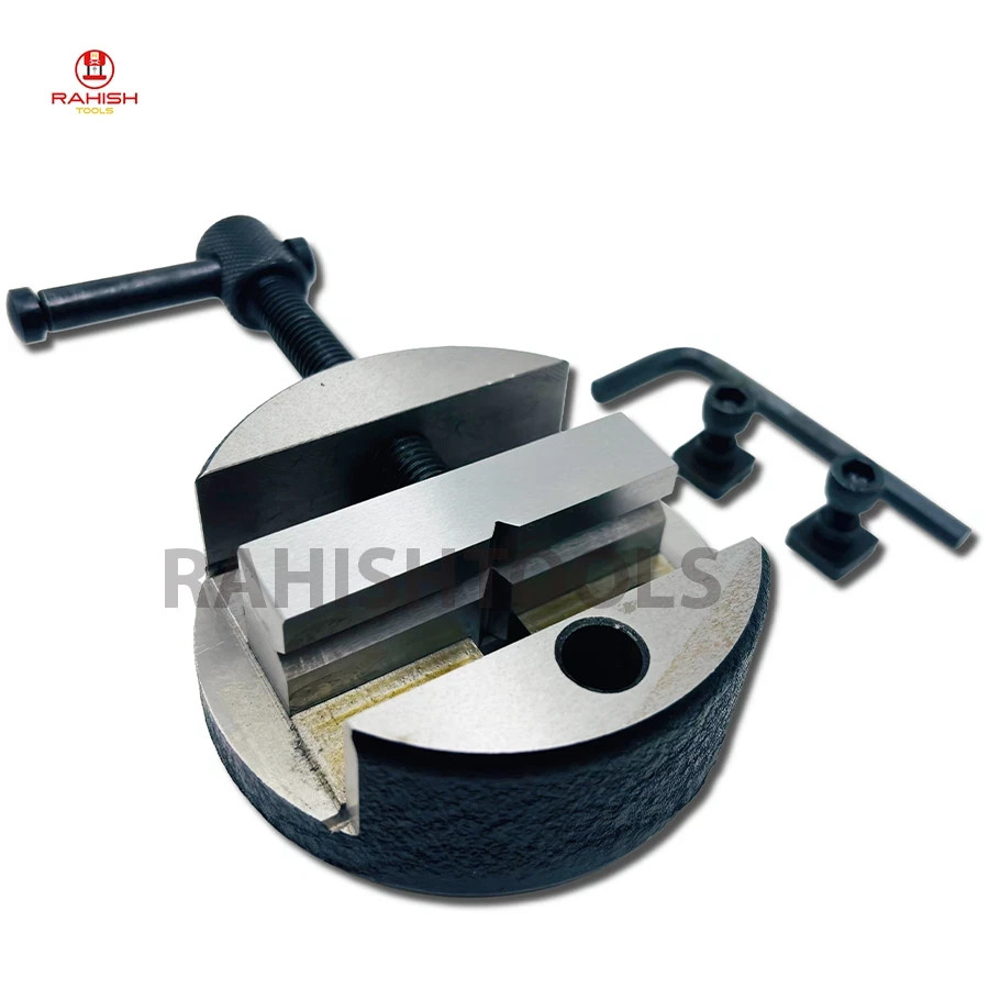 New Round Vice 80mm for 3″ & Rotary Milling Table Supplied 4″ With T nuts USA