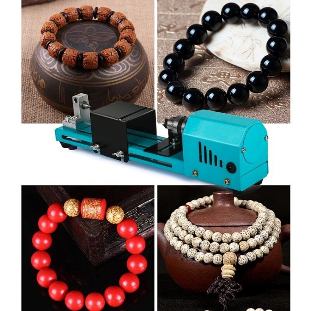 150W Mini Lathe Beads Machine Miniature Buddha Pearl Lathe DIY Woodworking Tool