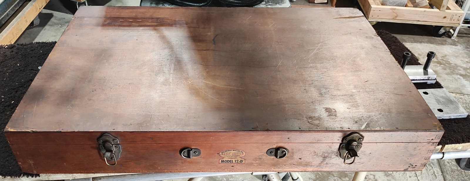 Holdridge Radii-Cutter Model 12d Radius Cutting Attachment in Wood Case A24Z