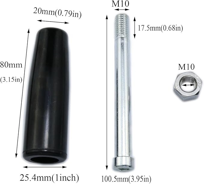 Revolving Handles Lathe Crank Handle Trailer Jack Handle M10 Thread Handle Gr…