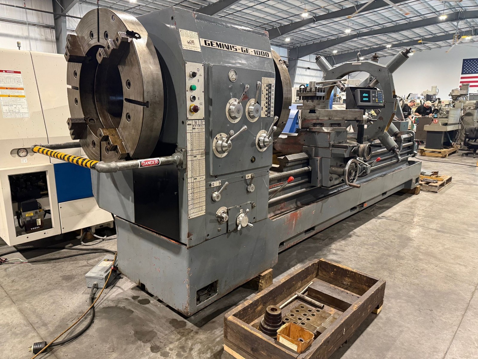 GEMINIS Republic Lagun GE-1000 39”/48” x 120”cc Hollow Spindle Lathe 20” #7566
