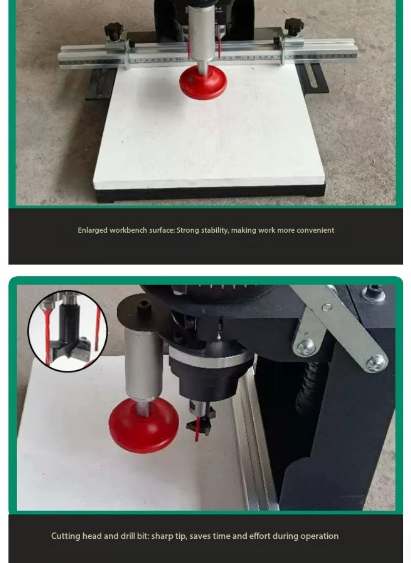 Portable and Compact Three-in-one Assembly Hole Drilling Kit with Hinge Drill