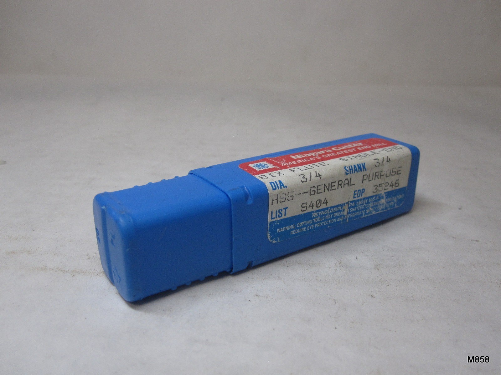 Niagara Cutter 35246 Six Flute Single End 3/4” Dia 3/4” Shank HHS Lead 4.113 K6