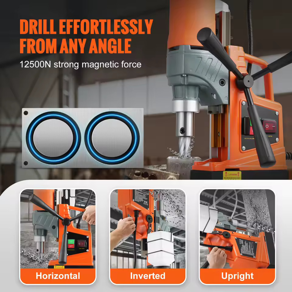 Magnetic Drill Press 1.6in 850RPM with 11pc Kit