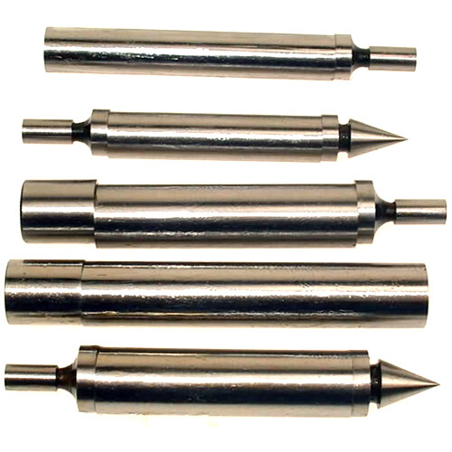 Precision 5 Piece Center and Edge Finders Set Hardened Tool Steel Imperial Std