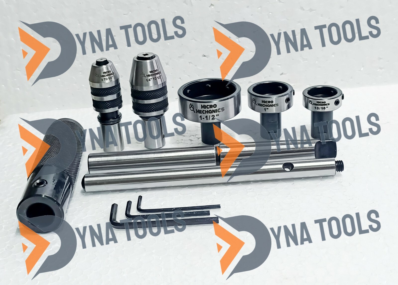 Lathe Tailstock Tap And Die Holder Set MT3 Shank Threading Tapping Kit 8 Pc Set.