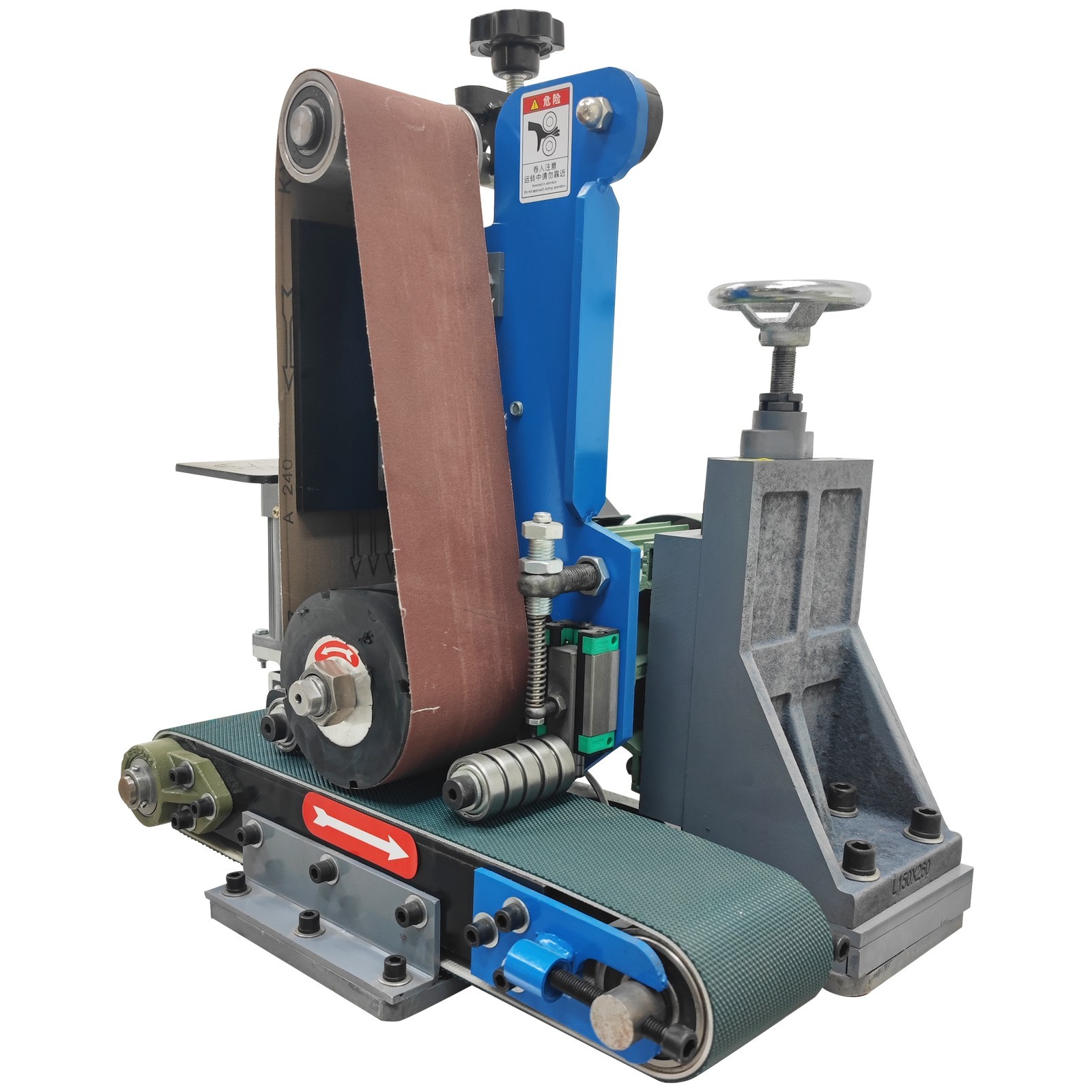 Flat Polishing Rust Drawing Deburring Machine Sharpener 220V Thickness Adjust