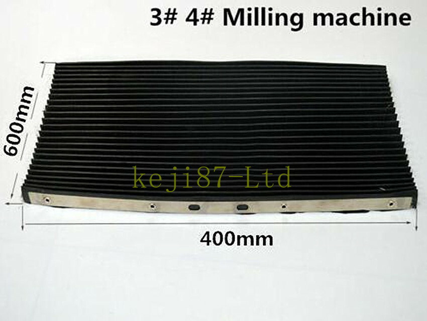 1 Set Milling Machine Part Accordion Type & Retractable Way Cover (Front & Back)