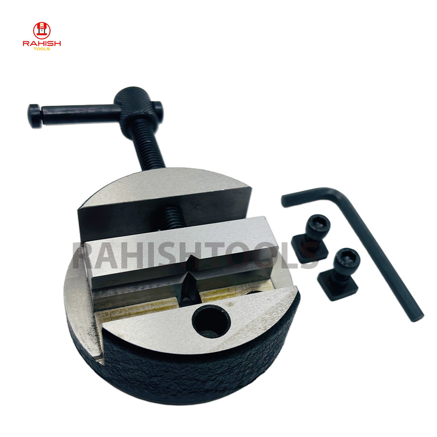 New Round Vice 80mm for 3″ & Rotary Milling Table Supplied 4″ With T nuts USA