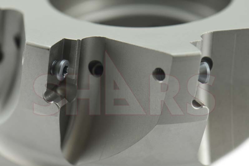 Shars 4″ Coolant Thru 90° Indexable Face Mill APKT 1604 8 Flutes New #[