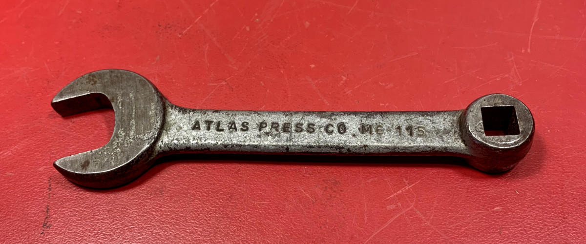Machinist Tools: Atlas Lathe Tailstock & Carriage Wrench, M6-115