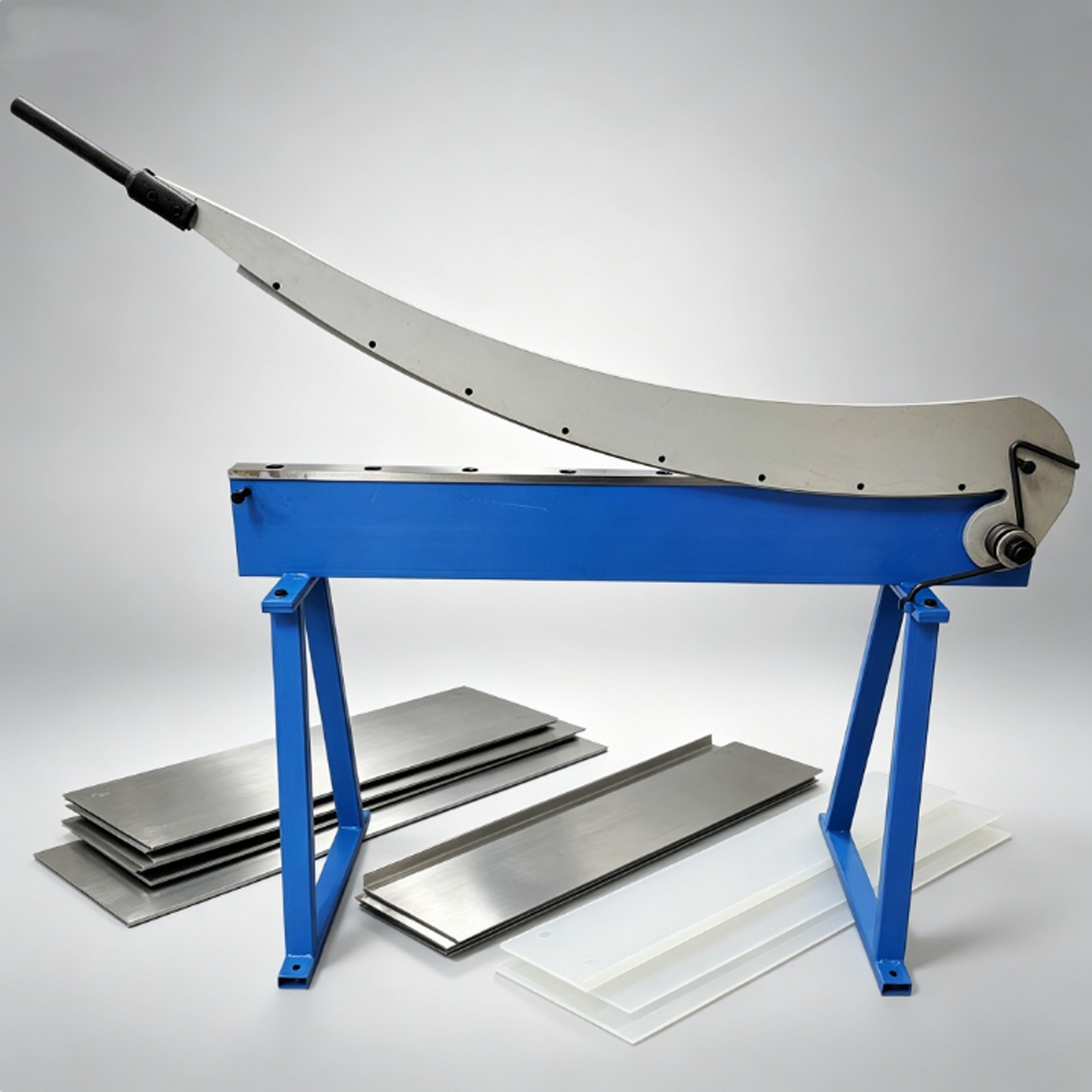  52in Blade Manual Guillotine Shear Metal & Plastic Sheet Cutting Gauge Machine
