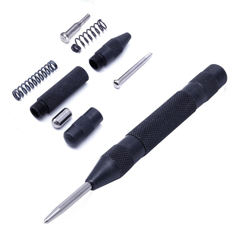 *Metal Automatic Center Punches Long For Machinists Woodworkers Tools