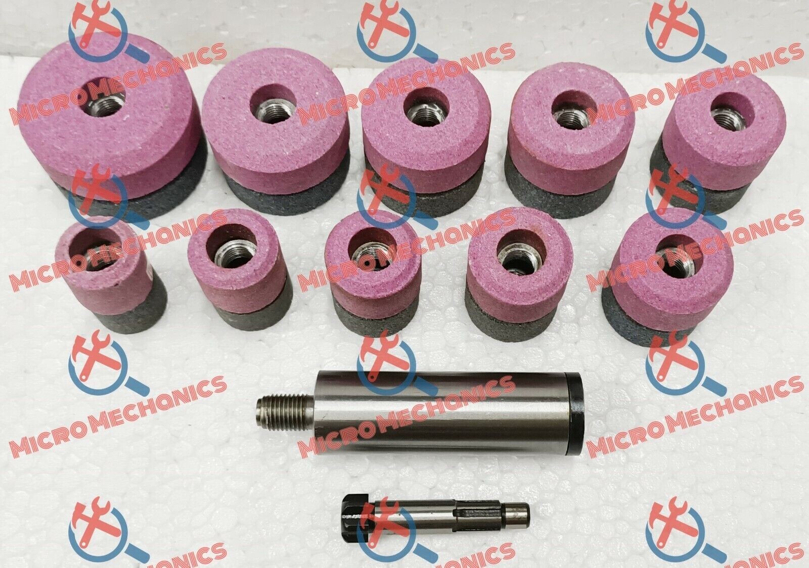 20x Valve Seat Grinding Stones + 2x Stone Holder + 2x Driver SIOUX Thread 11/16″