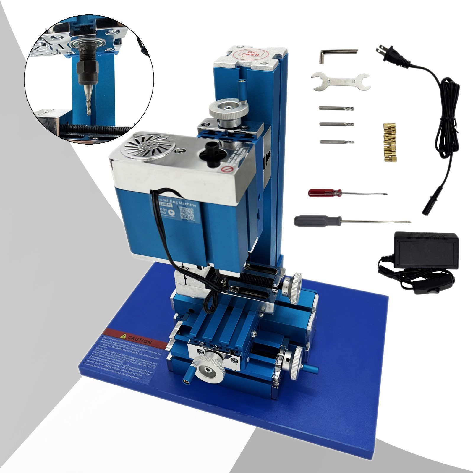 100-240V 36W Mini Milling Machine 3000RPM Benchtop DIY Metal Wood Tool