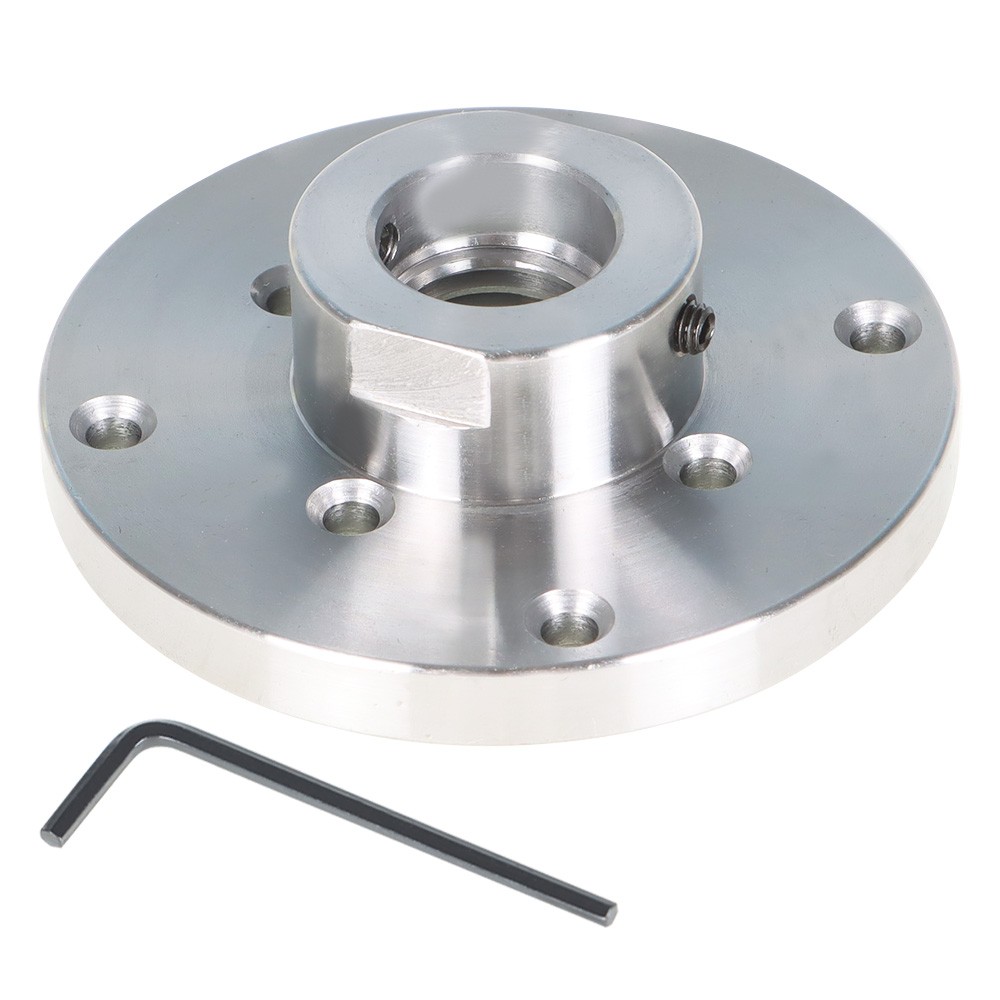 4″ Steel Wood Lathe Face Plate 1″ x 8tpi Threaded with Set Screws