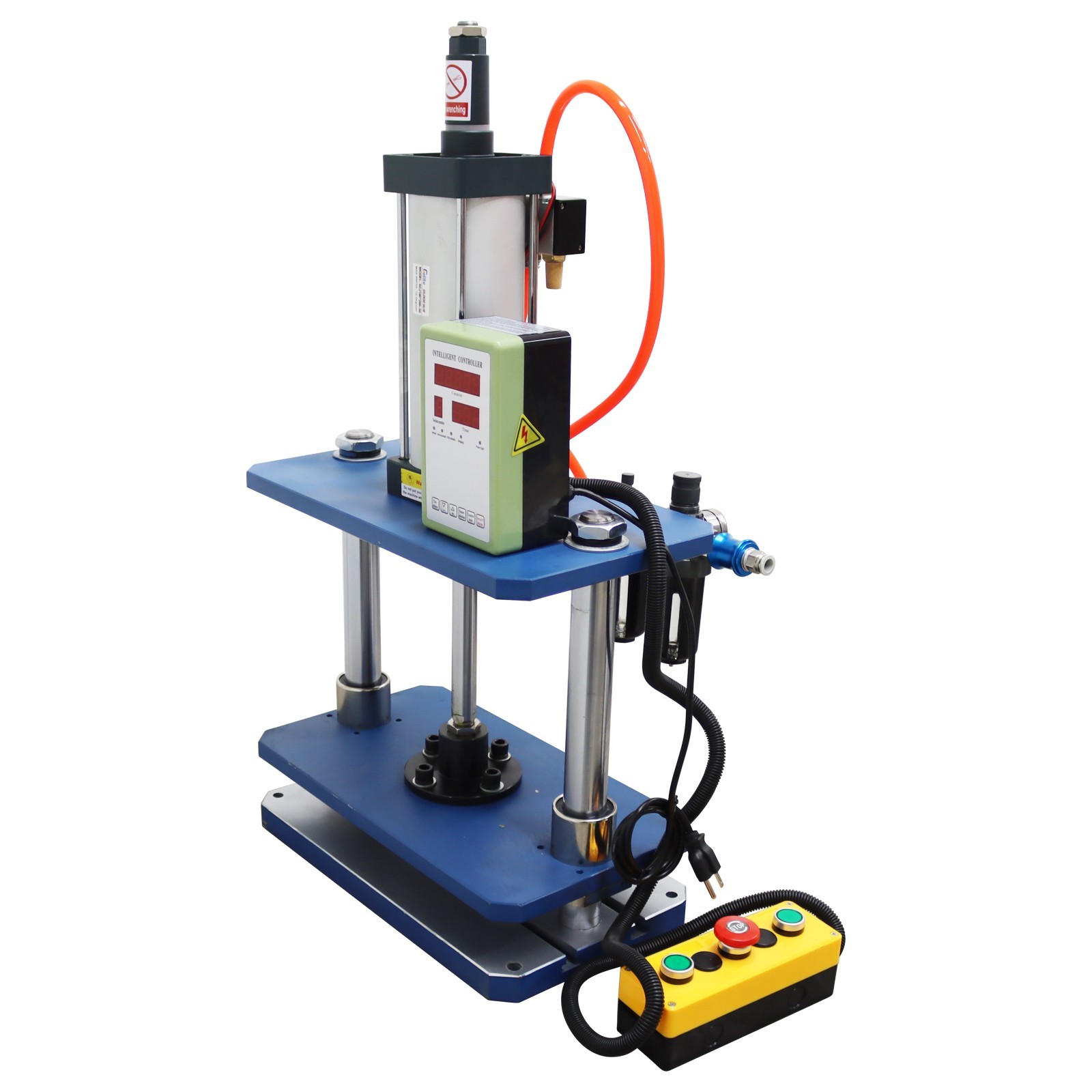 110V 1102lbs Pneumatic Punch Machine with Controller 7.87-1.96in Double-column