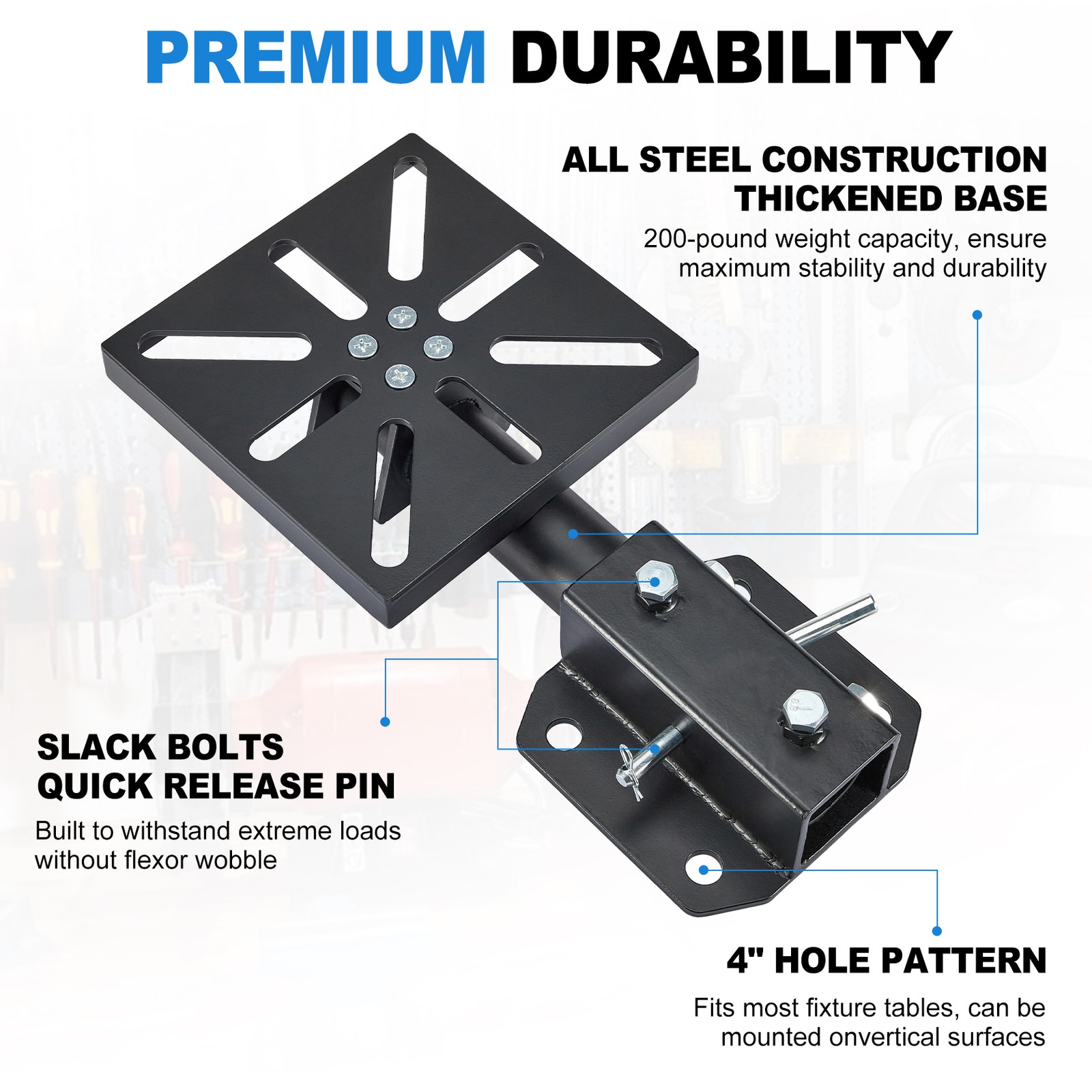 360° Rotating Bench Mount Rotating Bench Mount For Bench Vise Grinder Notchers