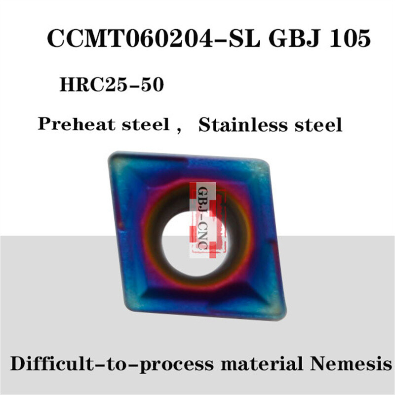 HRC55 Hard material CCMT060204-SL 060208-SL CCMT2 2 1 2 Carbide turning insert