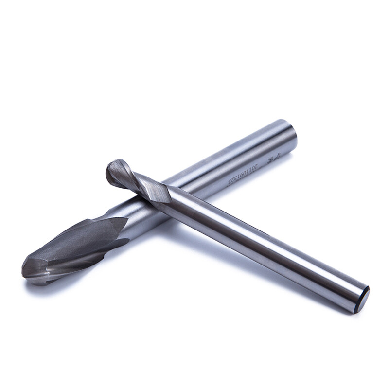 R0.5-R12.5 Ball Nose End Mill Cutter 2 Flute M2-AL HSS Milling Router Bit Tool