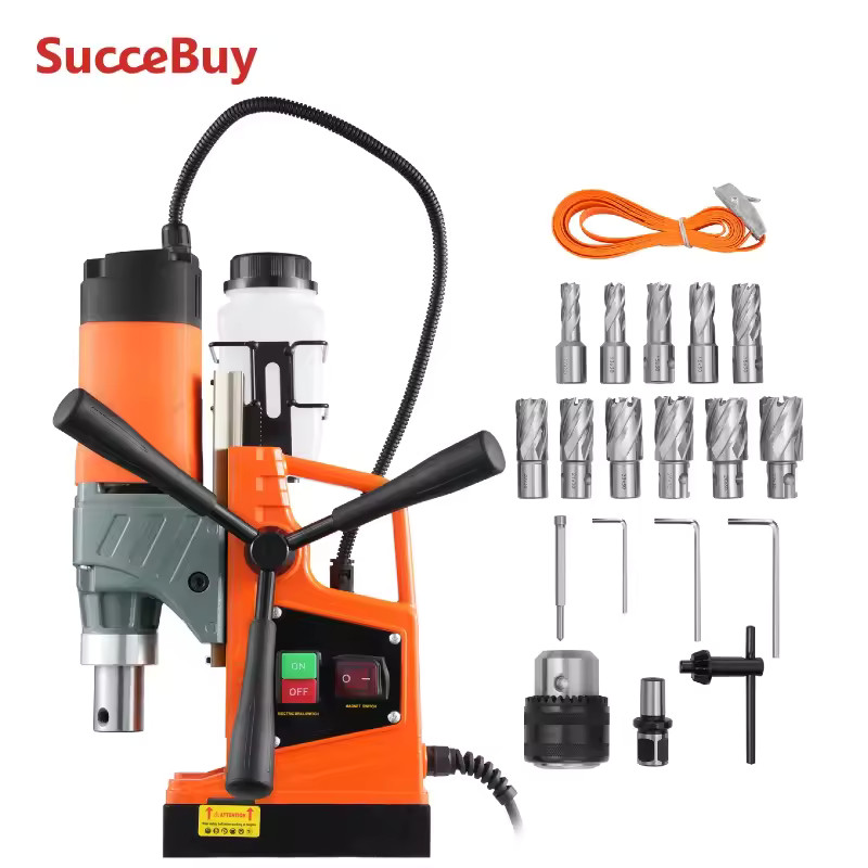 Magnetic Drill Press 1.6in 850RPM with 11pc Kit