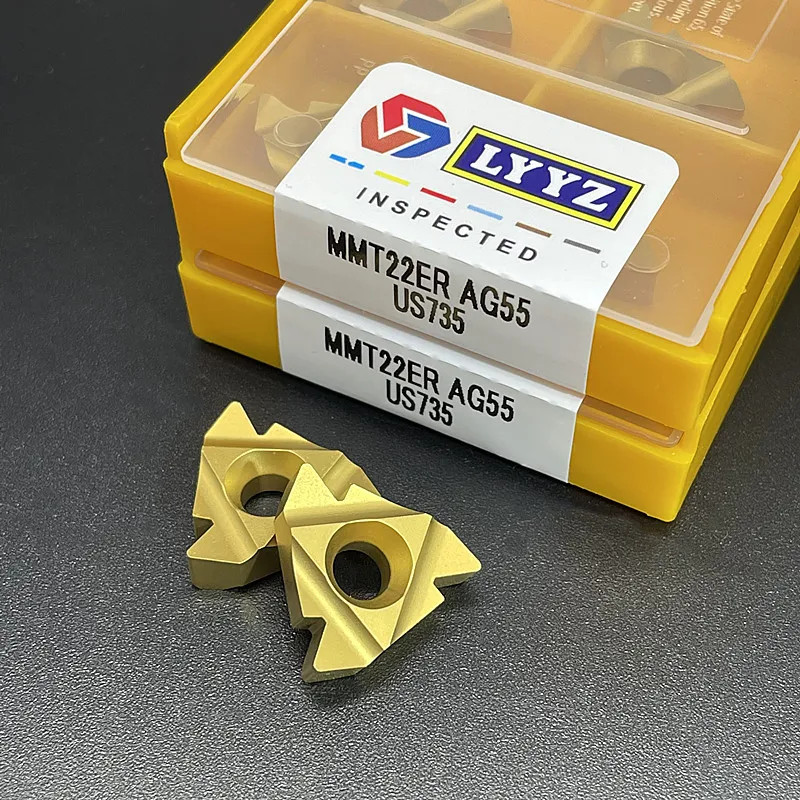 MMT22ER AG60 Carbide Thread Turning Inserts CNC Lathe Metal Cutting Durable Tool