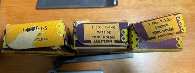 ARMSTRONG NO. T-1-R / T-1-L/ T-1-S LATHE TOOL HOLDER / LATHE