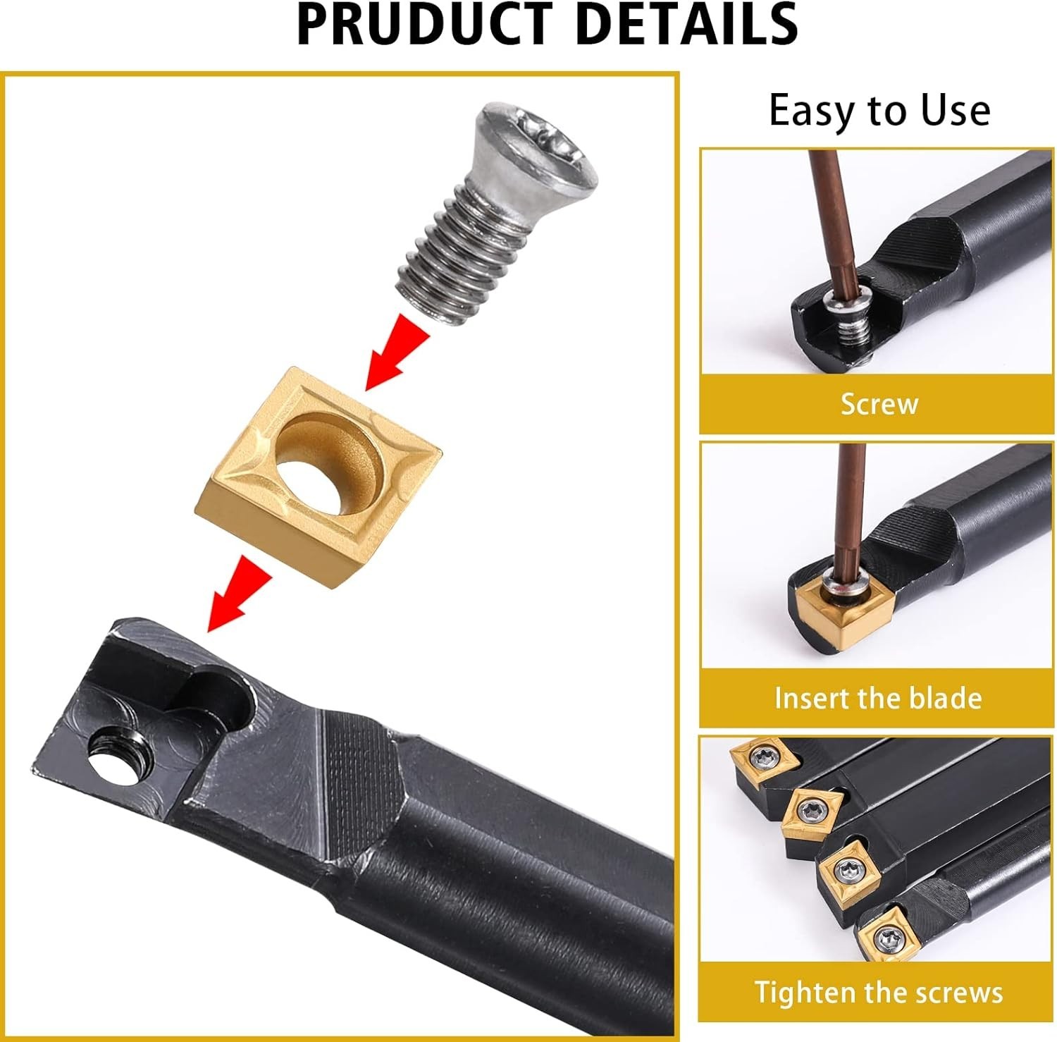 Professional Grade 14-Pcs Indexable Lathe Turning Tools for High Precision Cuts