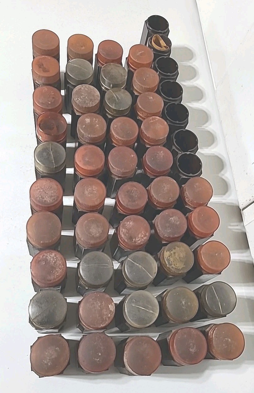 Vintage South Bend Lathe Collet Containers 52 Collet Holders BAKELITE?