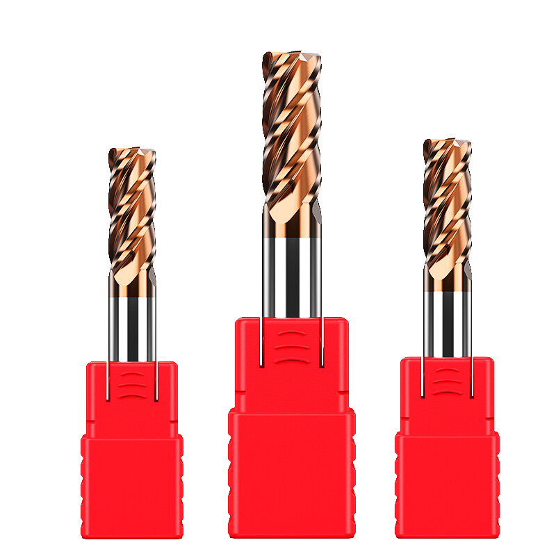 Solid Carbide End Mill 4 Flute Cutter HRC58 TiSiN Coated Slot Drills 1mm to 12mm