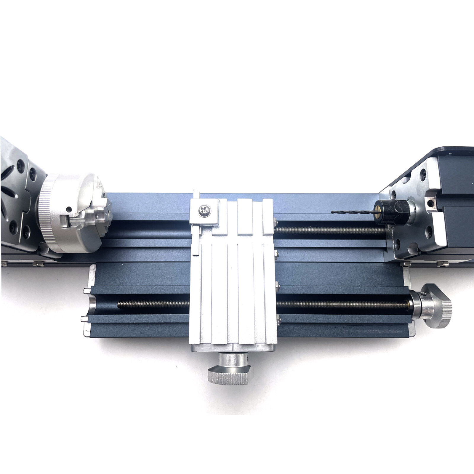 ZHRUI All Metal Mini 36W Longer DIY Lathe Benchtop Machine for Education Hobby