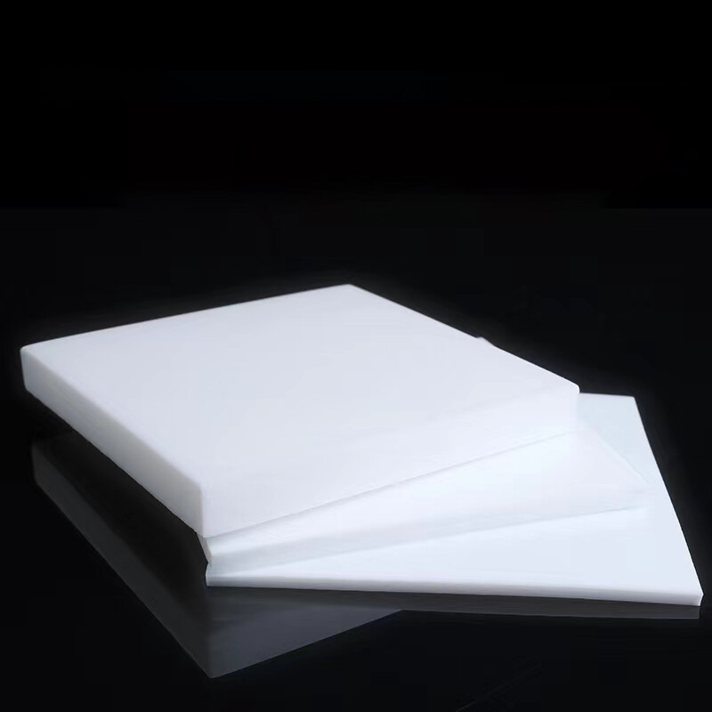PTFE Plate Sheet High Temperature 0.5/1/2/3/4/5mm Thick Plastics Plate White
