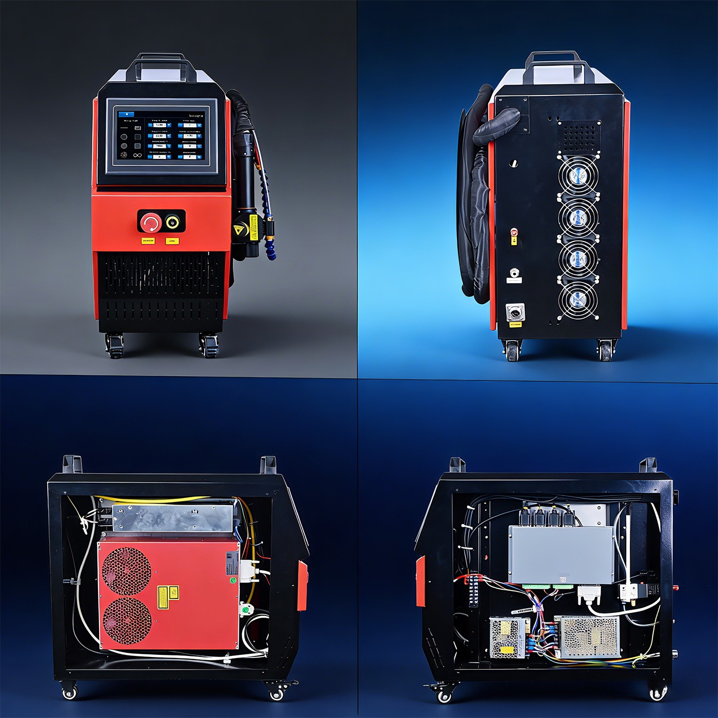 JPT 300W Pulsed Laser Cleaning Machine Laser Rust Remover For Metal Wood Stone