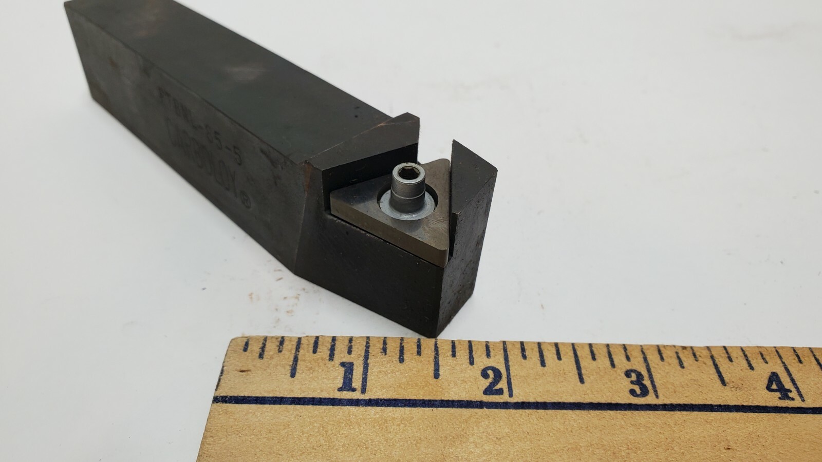 CARBOLOY CARB-O-LOCK PTBNL-85-5 TOOL HOLDER WITH CARBIDE INSERT, TURNING, LATHE