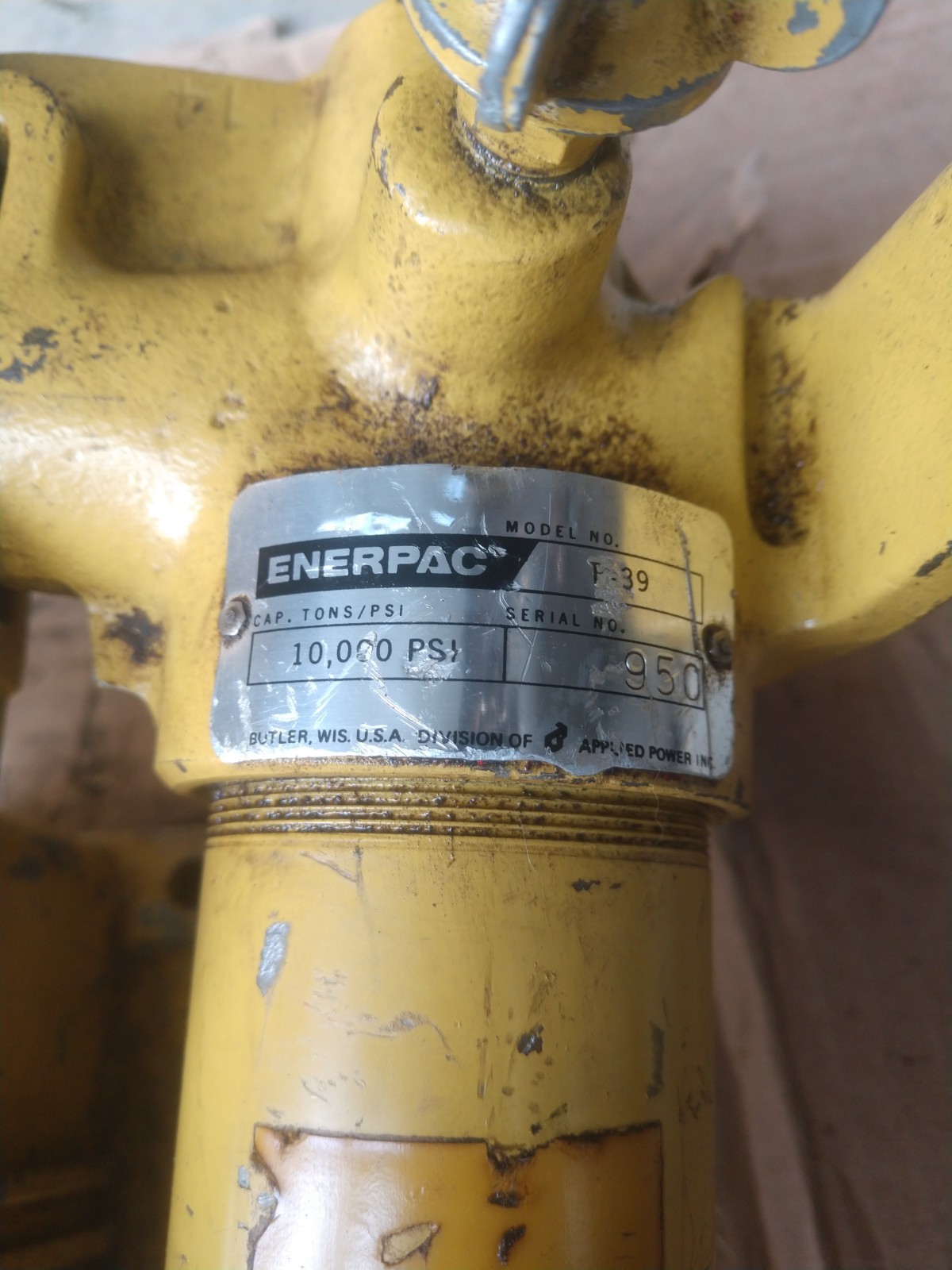 Enerpac 10 Ton Frame Hydraulic Press 10k PSI P39 Pump RC-106 LOCAL PICKUP OHIO