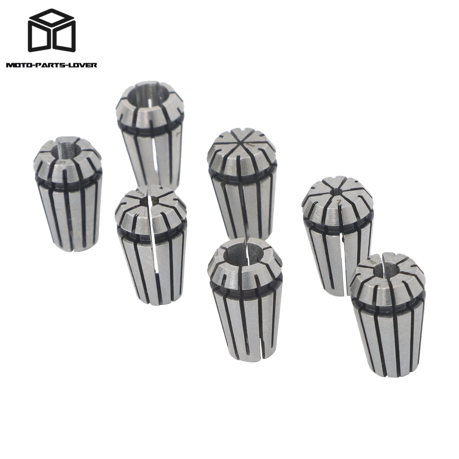 ER11 Spring Collets 1mm 2mm 3mm 4mm 5mm 6mm 7mm 7pcs Set