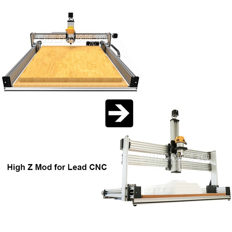 Lead CNC Router Machine Full Kit with High Z Mod Bundle CNC Wood Metal Engraver