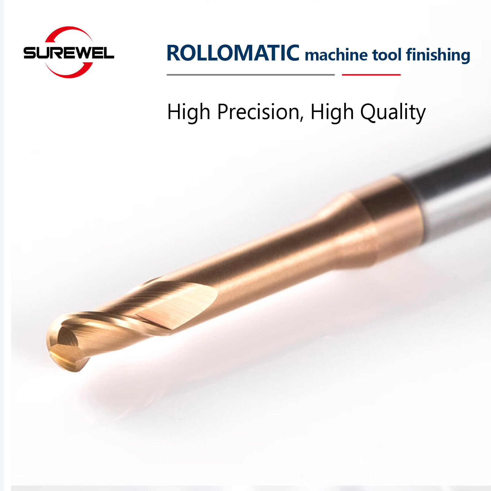 Radius 0.15mm -1.5mm Tungsten carbide ball nose end mill milling cutter HRC60