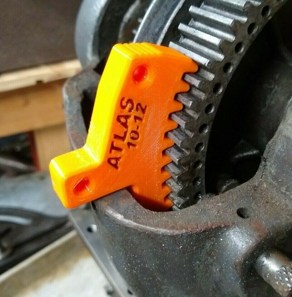 Atlas 10″ & 12 Lathe Spindle Lock Wedge Stop – Remove & Install Chuck – ORANGE