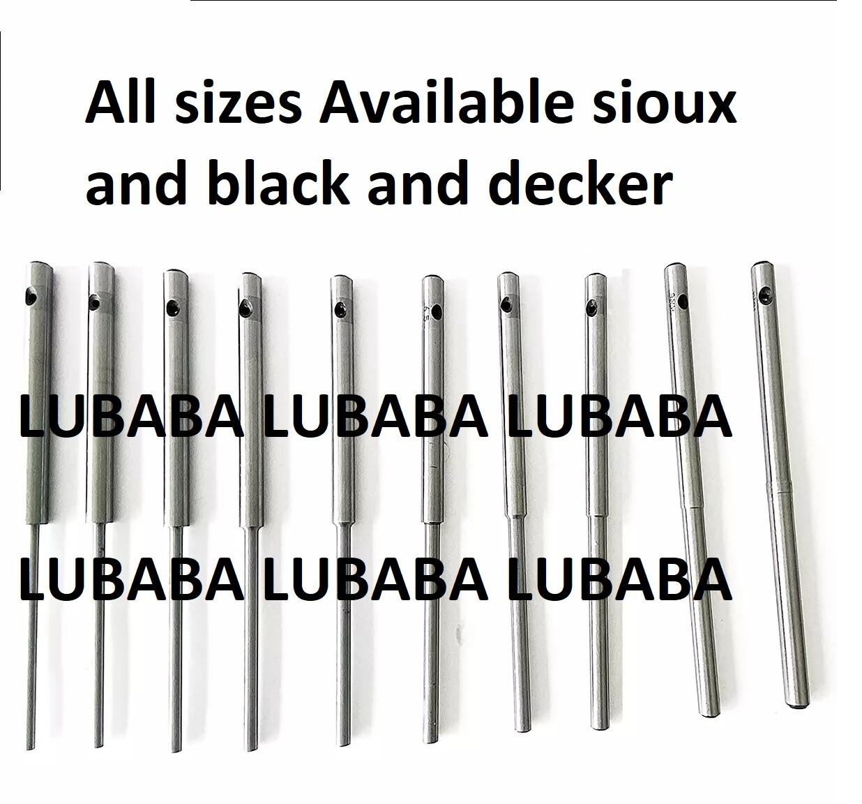Valve seat grinding pilot set of all sizes sioux and black and decker 4mm 11/32