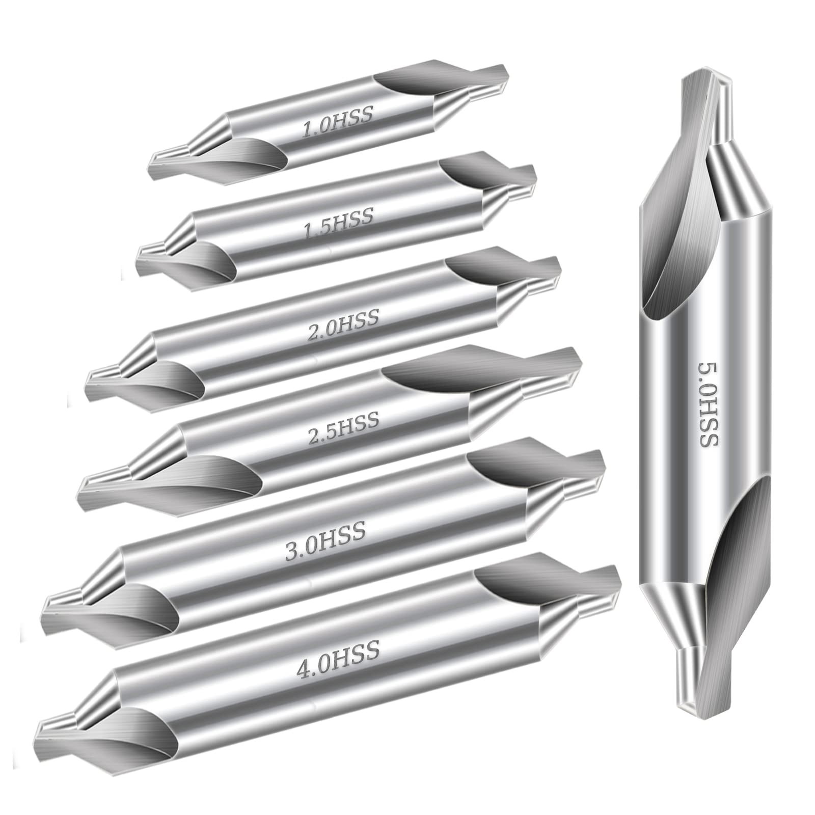 Aleric Center Drill Bits Set – High Speed Steel Center Drill Bit Countersink …