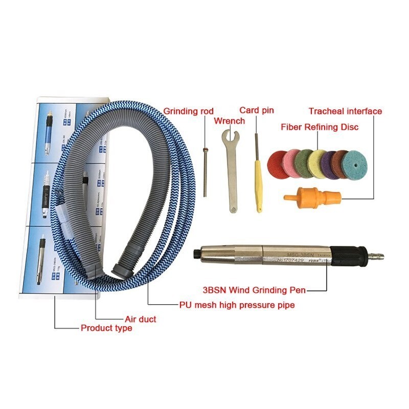 Pneumatic Grinding Pen Pneumatic Wind Grinding Machine Engraving MSG-3BSN