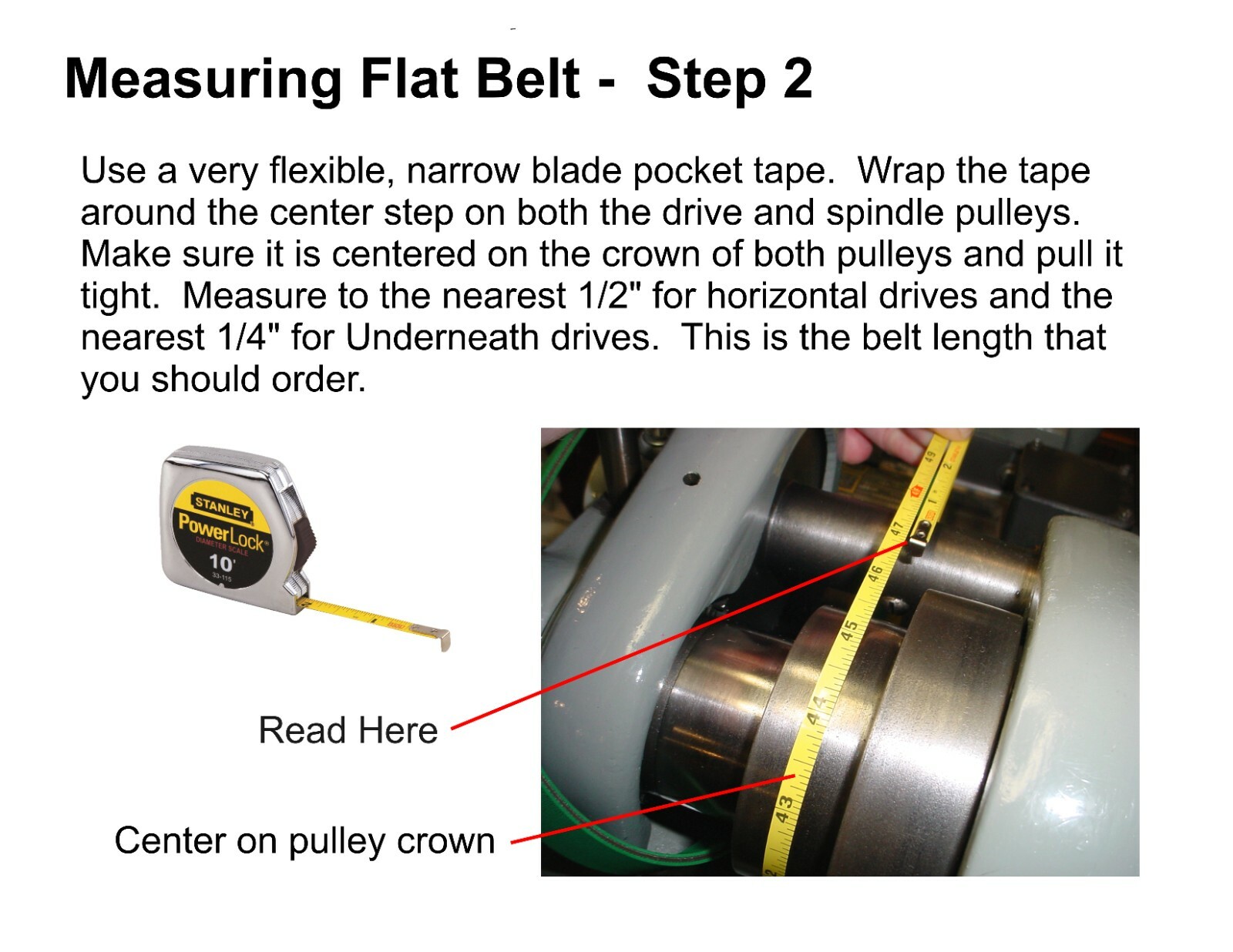 3/4″ Premium Flat Drive Belt – South Bend Lathe 9″ & 10K, Hardinge, Logan, Atlas